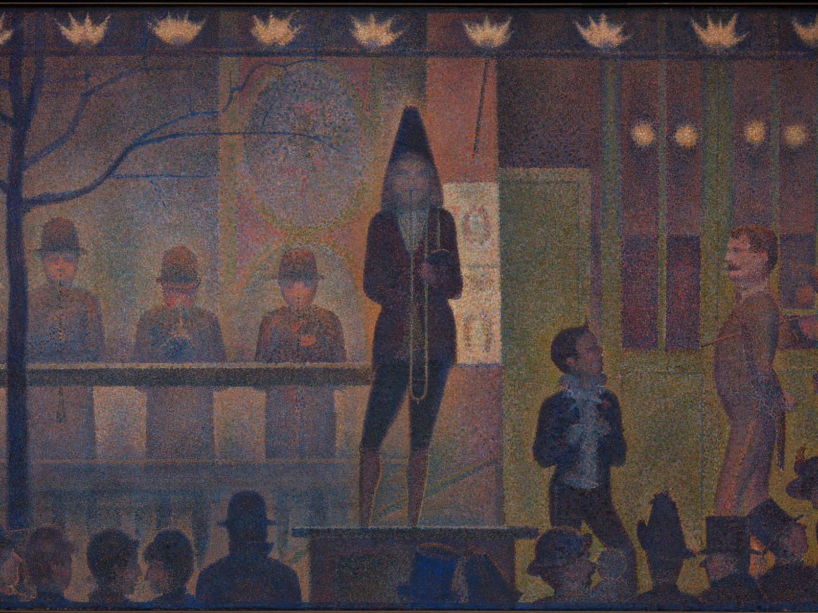Desfile de circo — Georges Seurat, 1887–88