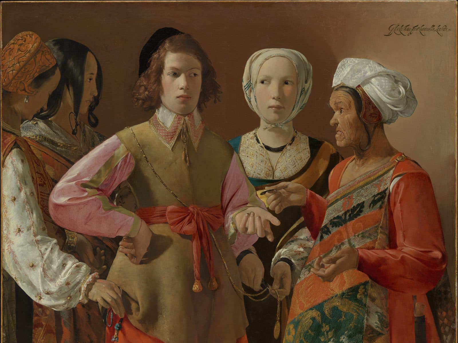 La adivina — Georges de La Tour, probablemente década de 1630