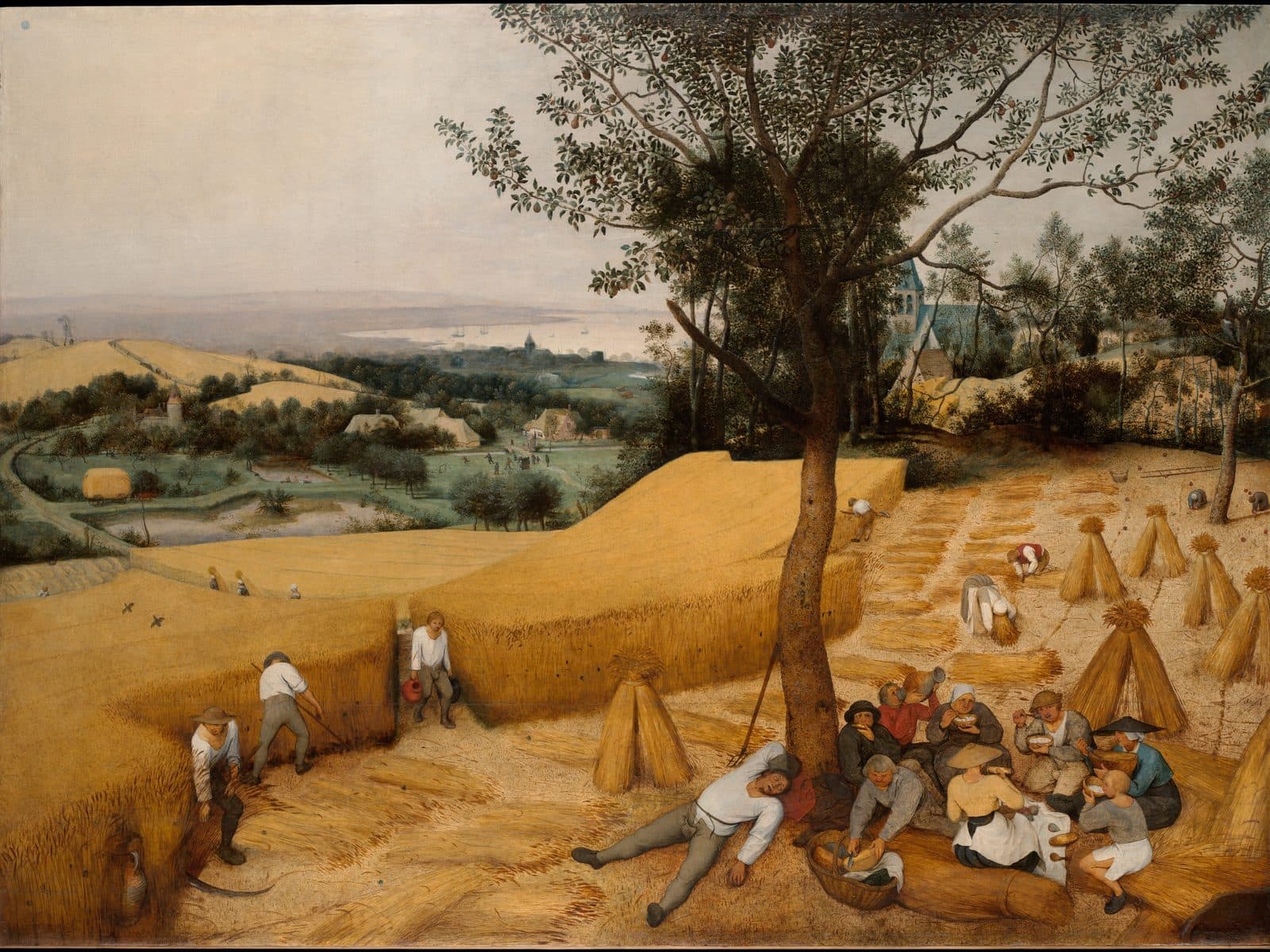 Los cosechadores — Pieter Bruegel el Viejo, 1565
